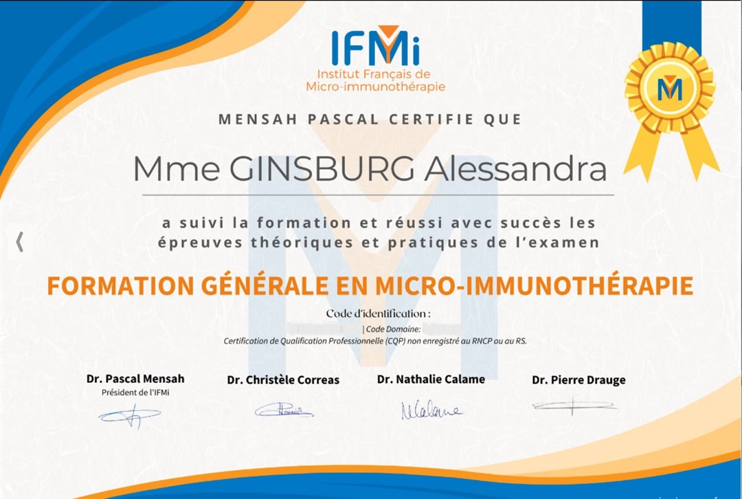 micro immunotherapy certification